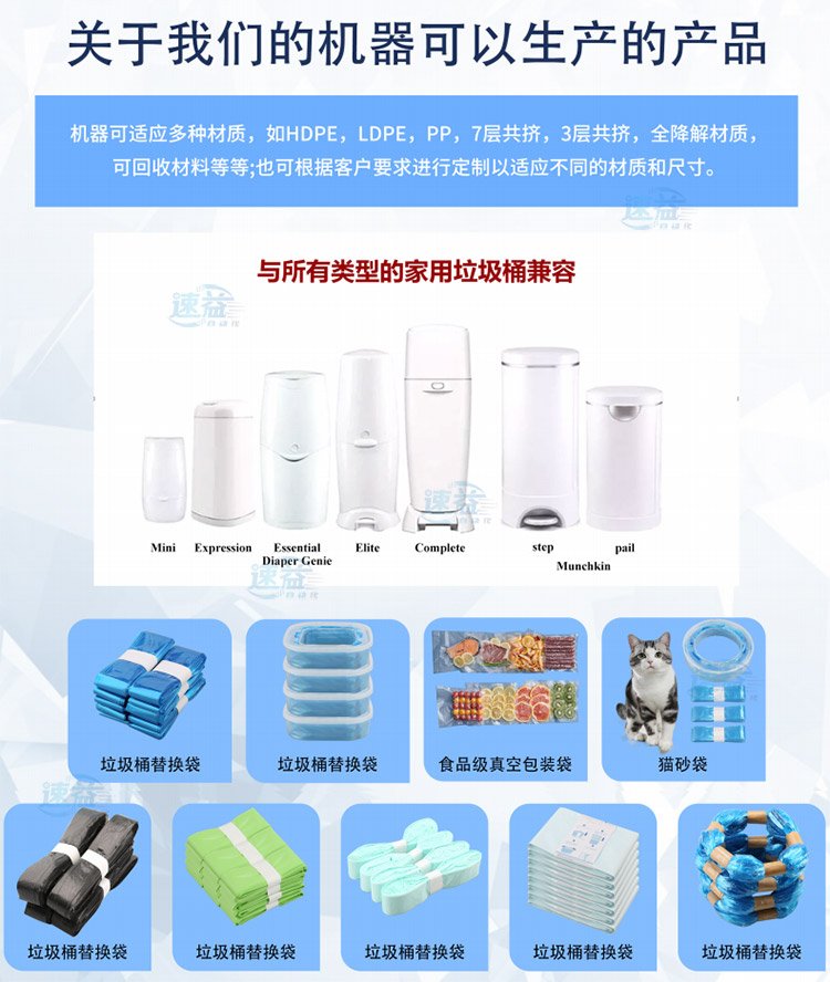 垃圾桶替换袋自动折叠制袋机